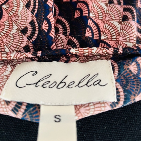 CLEOBELLA 2 pc handmade India maxi dress Blush/brown/black print Orig 328 - Picture 10 of 11